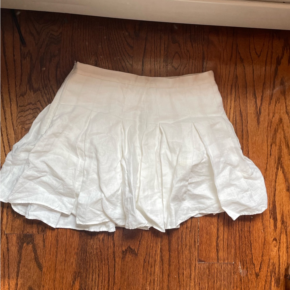 X REVOLVE Amanda Uprichard Linen Dixon Tennis Skort